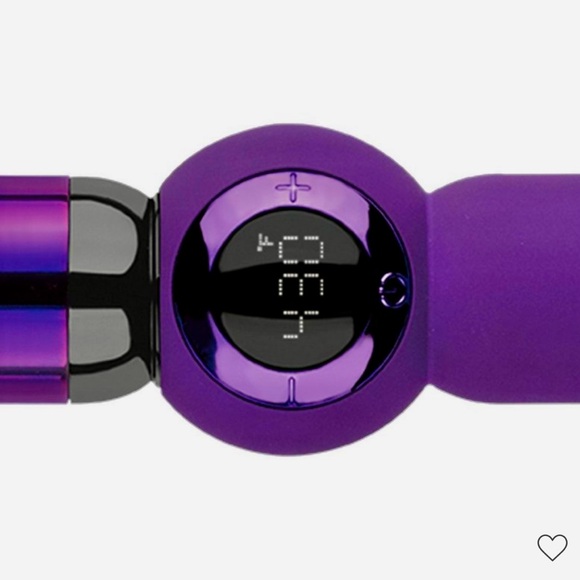 TIGI Bed Head 1.25” Digital Curling Wand Rough Volume Purple Barrel Like New - Picture 2 of 8